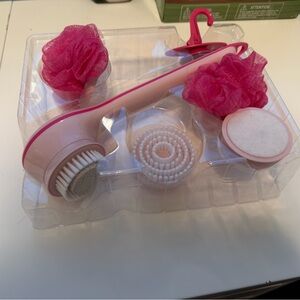 Spin Spa Pink Bath and Body Brush Set